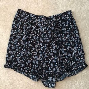 High Waisted Floral Shorts